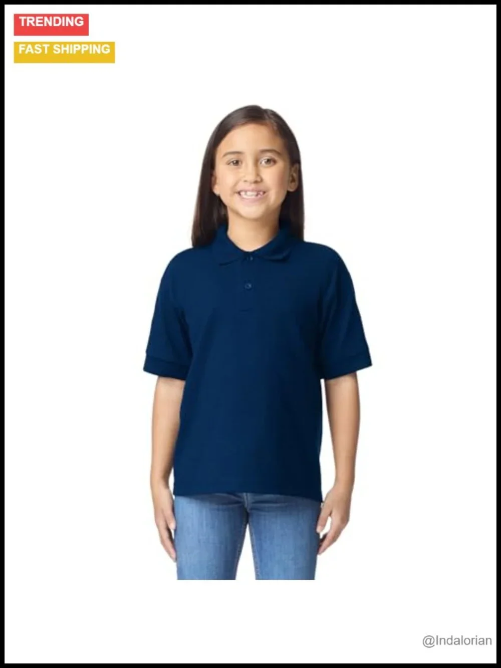 3-Pack Kids' DryBlend Short Sleeve Polo, Moisture-Wicking, Classic Fit